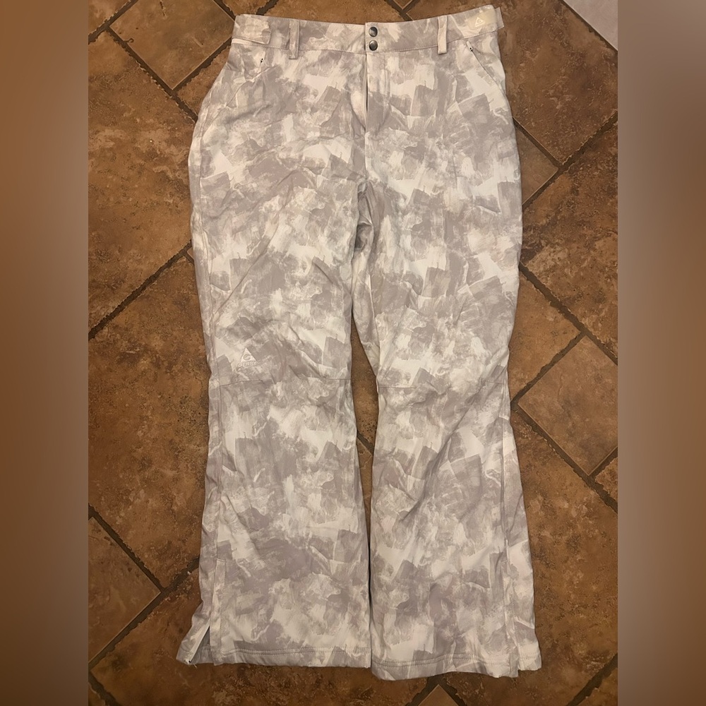 Gerry Snow Pants Womens Medium White Camo Winter Sports Ski